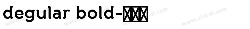 degular bold字体转换